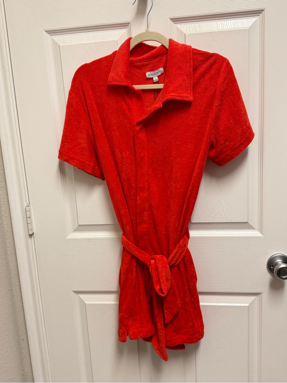 NWT Gianni Bini Red Terry Romper